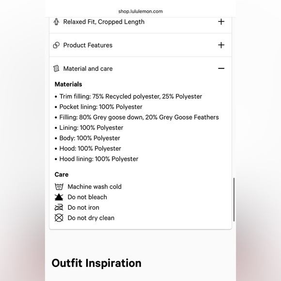 Lululemon Black Wunder Puff Cropped Vest Sz 12 - Picture 11 of 14